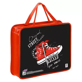 ЮНЛАНДИЯ Папка на молнии с ручками А4, 1 отделение, Urb