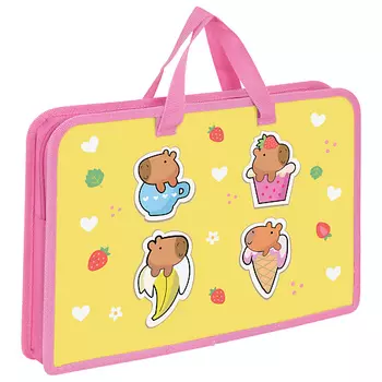 ЮНЛАНДИЯ Папка на молнии С РУЧКАМИ Сладкие капибары