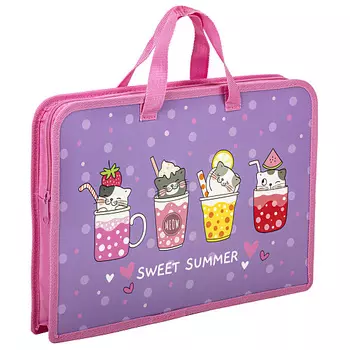 ЮНЛАНДИЯ Папка на молнии с ручками Sweet