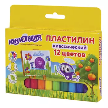 ЮНЛАНДИЯ Пластилин классический Юнландик-живописец 1.0