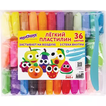 ЮНЛАНДИЯ Пластилин супер лёгкий воздушный застывающий 1