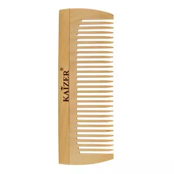 KAIZER Гребень деревянный, редкие зубья, 120 мм