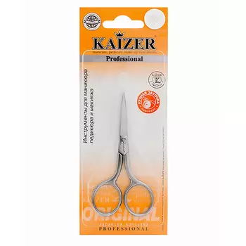 KAIZER Ножницы маникюрные, прямые, ручная алмазная заточка