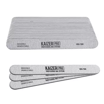 KAIZER PRO Набор прямых мягких пилок на пластиковой основе #100/100