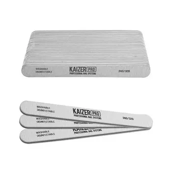 KAIZER PRO Набор прямых мягких пилок на пластиковой основе #240/320