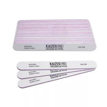 KAIZER PRO Набор прямых мягких пилок на пластиковой основе #150/220