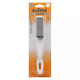 KAIZER Терка педикюрная металлическая, изогнутая