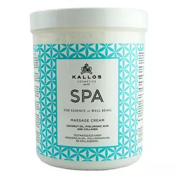 KALLOS COSMETICS Крем массажный для тела, с кокосовым маслом, гиалуроновой кислотой и коллагеном SPA 1000.0