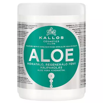 KALLOS COSMETICS Маска Aloe увлажняющая для блеска сухих и поврежденных волос 1000.0