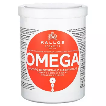 KALLOS COSMETICS Omega Маска для интенсивного восстановления поврежденных волос 1000.0