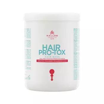 KALLOS COSMETICS Профессиональная лечебная маска для волос с кератином и коллагеном HAIR PRO-TOX 1000.0