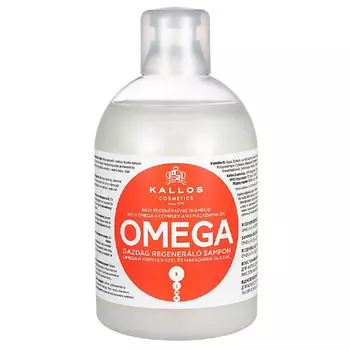 KALLOS COSMETICS Шампунь Omega восстанавливающий для безжизненных, тусклых и секущихся волос 1000.0