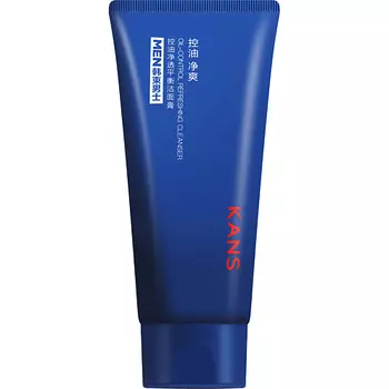 KANS Освежающая пенка для умывания для мужчин, для контроля жирности кожи лица Oil-Control Refreshing Cleanser