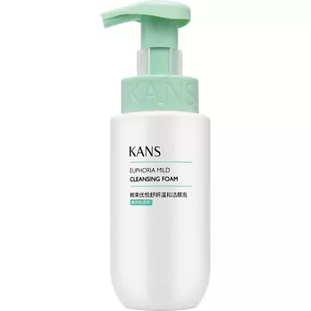 KANS Успокаивающая мягкая очищающая пенка для лица Euphoria Mild