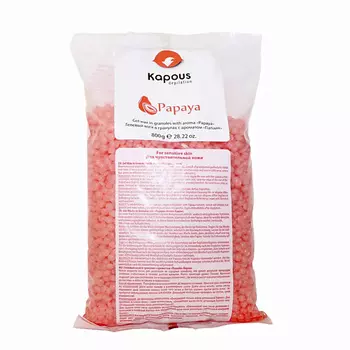 KAPOUS Гелевый воск в гранулах с ароматом Папайя 800.0