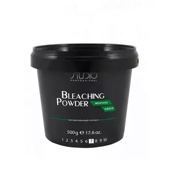 KAPOUS Обесцвечивающий порошок для волос Studio Professional Menthol Green 500