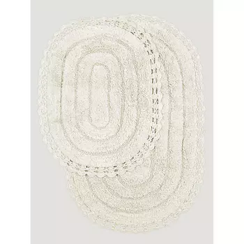 KARNA Набор ковриков для ванной кружевной YANA