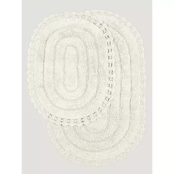 KARNA Набор ковриков для ванной кружевной YANA