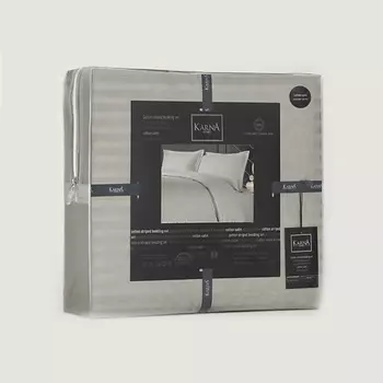 KARNA Постельное белье LINE сатин евро