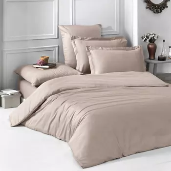 KARNA Постельное белье LOFT cатин 1,5-спальное однотонное