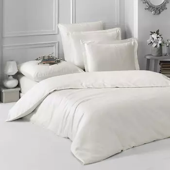 KARNA Постельное белье LOFT cатин евро однотонное