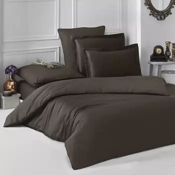 KARNA Постельное белье LOFT cатин 1,5-спальное однотонное