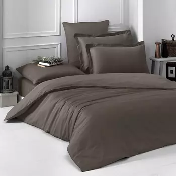 KARNA Постельное белье LOFT cатин евро однотонное