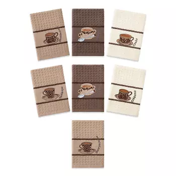 KARNA Салфетки вафельные DEVON c вышивкой