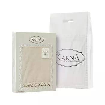 KARNA Скатерть KDK с гипюром прямоугольная