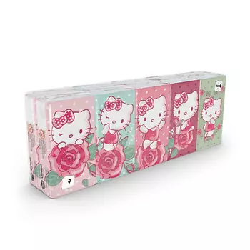KARTIKA Платочки носовые бумажные "Hello Kitty" 4 слоя 90.0