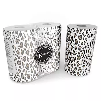 KARTIKA Полотенца бумажные кухонные с рисунком "Леопард" 2 слоя 2