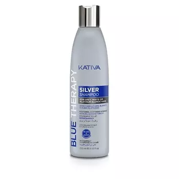 KATIVA Шампунь нейтрализатор желтизны для осветленных и мелированных волос Blue Therapy