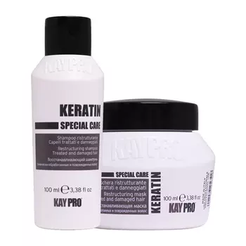 KAYPRO Набор Keratin восстанавливающий: шампунь, маска