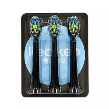 КЕО КЕО Сменные насадки для электрической звуковой щетки белые 3 шт