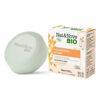 KERANOVE Твердый шампунь для волос и тела Nat & Nove Bio Shampoo Bar