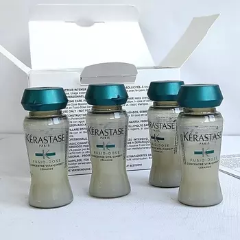 KERASTASE Ампулы Fusio-Dose Concentre Vita-Ciment для мгновенного восстановления поврежденных волос 120.0