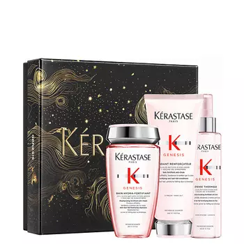 KERASTASE Набор Genesis: Шампунь + Кондиционер + Термозащитный спрей