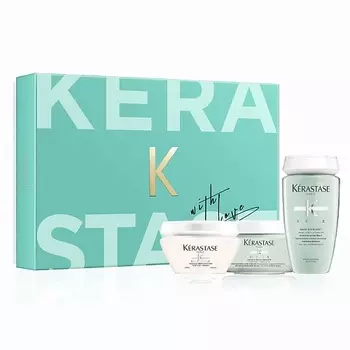 KERASTASE Набор Spcifique: Шампунь + Глиняная маска + Увлажняющая маска