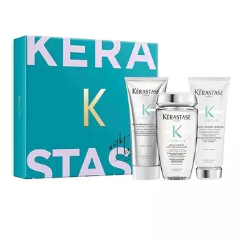 KERASTASE Набор Symbiose: Пилинг для кожи головы + Шампунь + Кондиционер