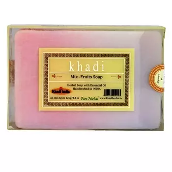 KHADI Натуральное очищающее мыло Микс Фрукты 125.0