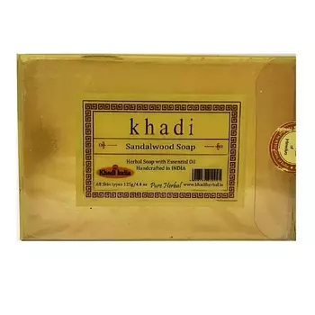 KHADI Натуральное очищающее мыло Сандаловое дерево 125.0