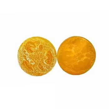 KHOMEY COSMETICS Мыло твердое с люфой с ароматом грушевое шампанское и маслом миндаля 80.0