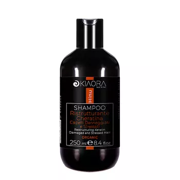 KIAORA Шампунь для ослабленных волос восстанавливающий с кератином Hinu
