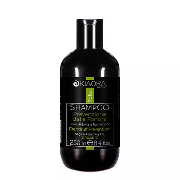 KIAORA Шампунь против перхоти с маслами шафрана и розмарина Toka