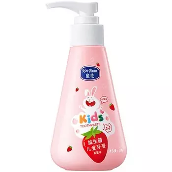 KIDS FLOWER Детская зубная паста с пребиотиком и вкусом клубники 120.0