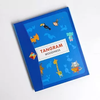 KIDS ZONE Танграм магнитный с заданиями для детей, Головоломка детская