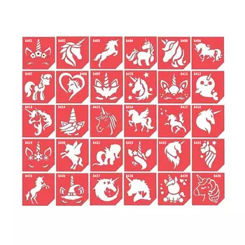 KILDIMIA Набор трафаретов для блеск тату 30.0