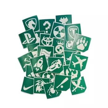 KILDIMIA Набор трафаретов для блеск тату 40.0