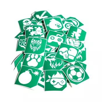 KILDIMIA Набор трафаретов для блеск тату 48.0