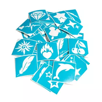 KILDIMIA Набор трафаретов для блеск тату 48.0